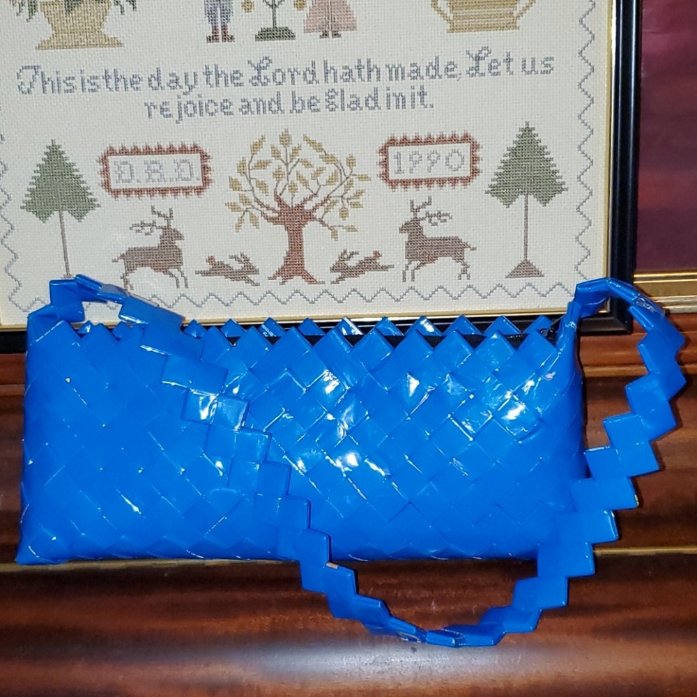 Displayed Plastic  Candy Wrapper Style Handbag